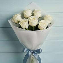 Букет 7 Белых роз Эдлесс Лав #REPLACE_PRED# Каргополе