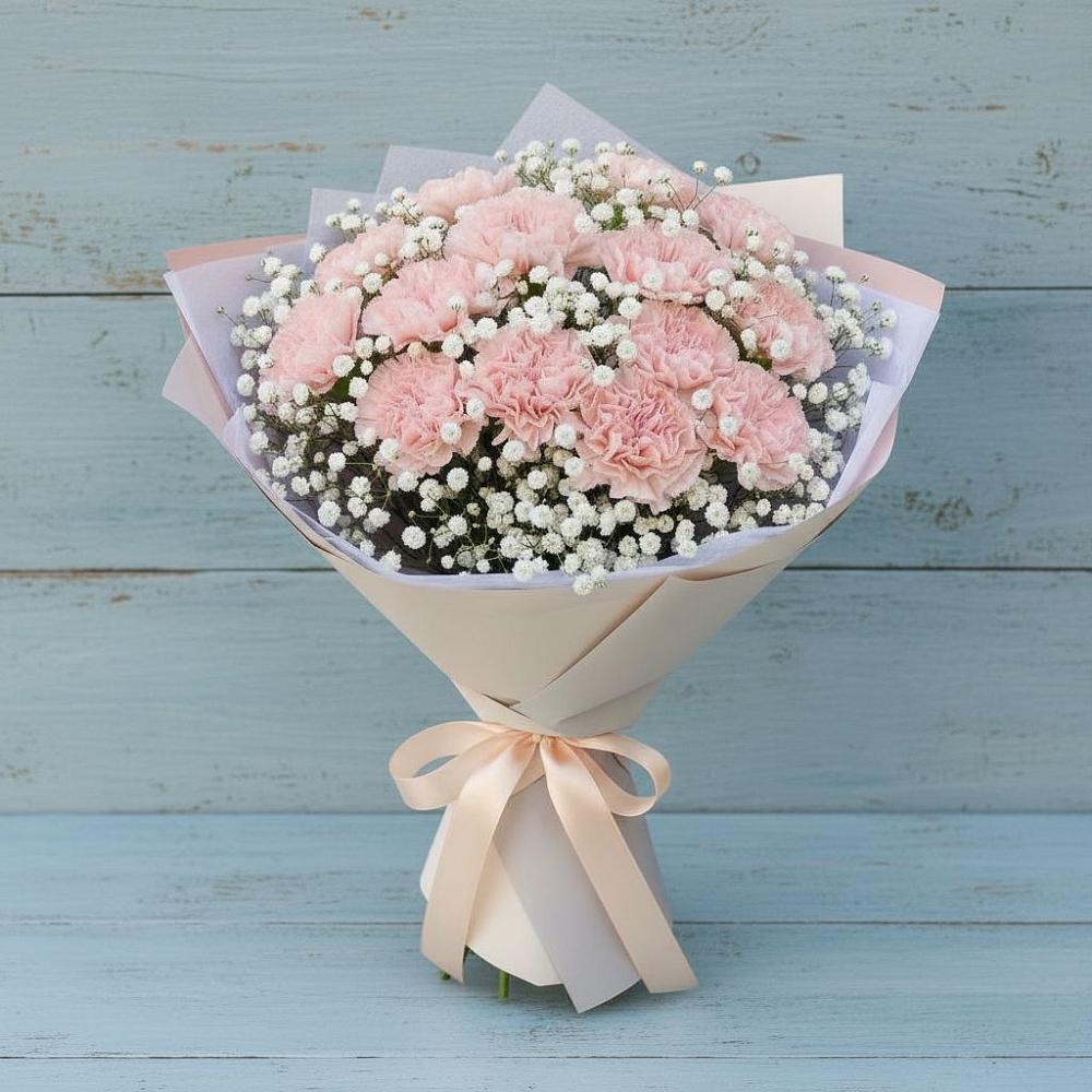 Букет цветов из: Гвоздики в Каргополе