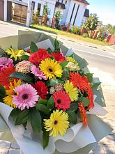 Букет цветов из:  Герберы #REPLACE_PRED# Каргополе