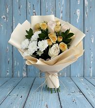 Букет цветов из:  Розы и Хризантемы #REPLACE_PRED# Каргополе