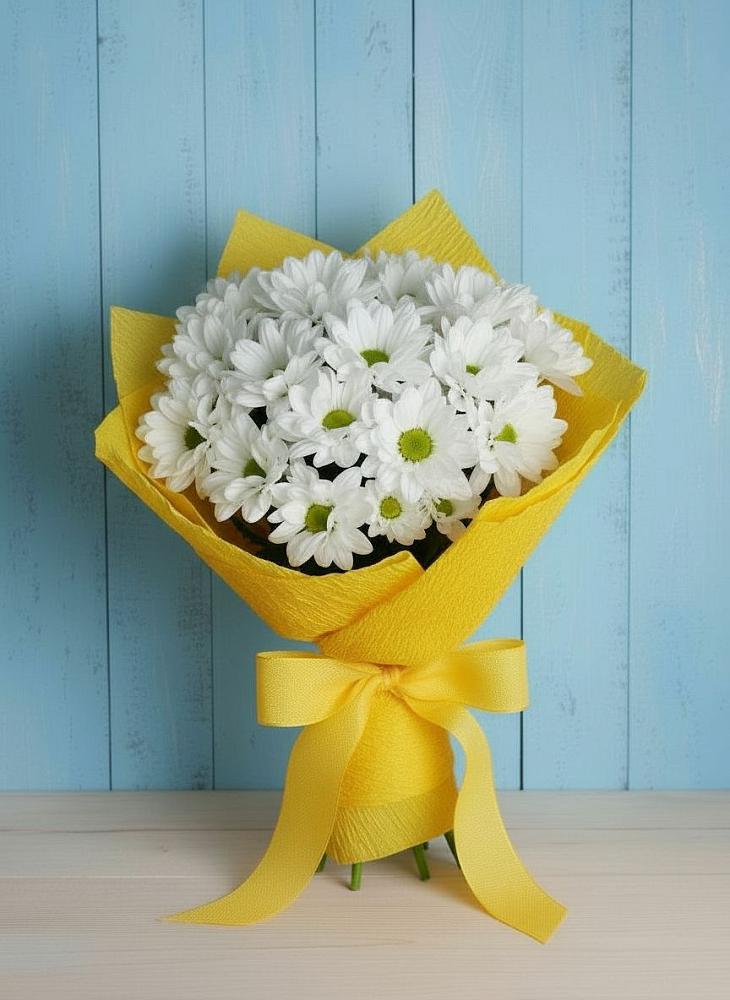 Букет цветов из: Хризантемы в Каргополе