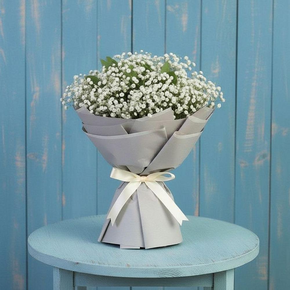 Букет цветов из: Гипсофила в Каргополе