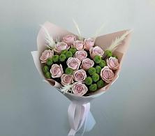 Букет цветов из:  Розы и Хризантемы в Каргополе