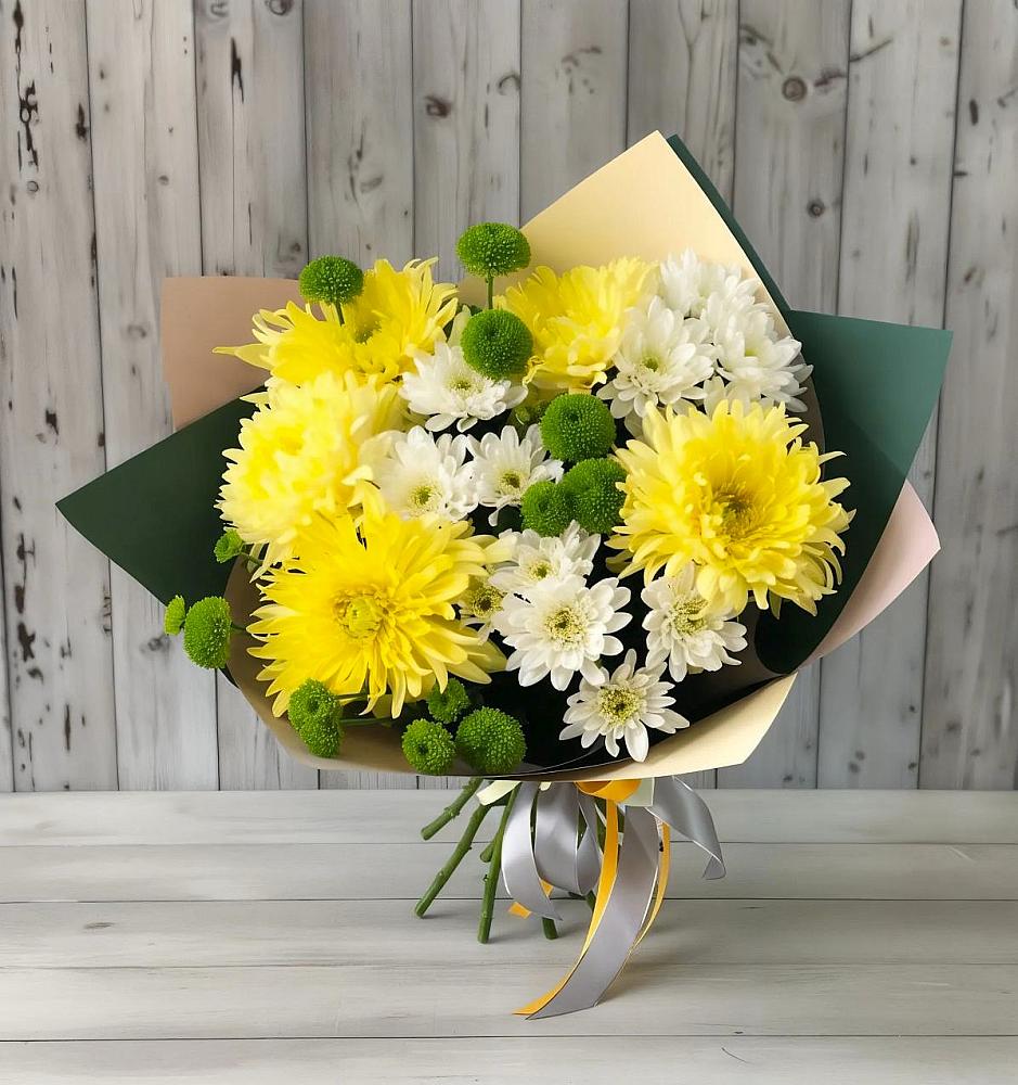 Букет цветов из: Хризантемы в Каргополе