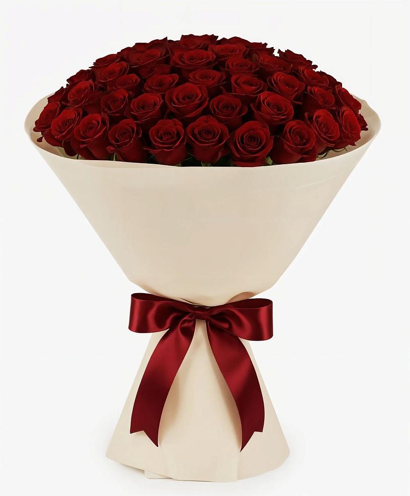 Букет 101 Бордовая роза Блэк Бакарра в Каргополе